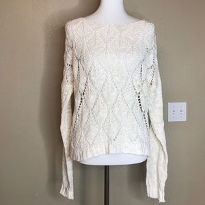REWIND Knitted Ivory White Sweater L